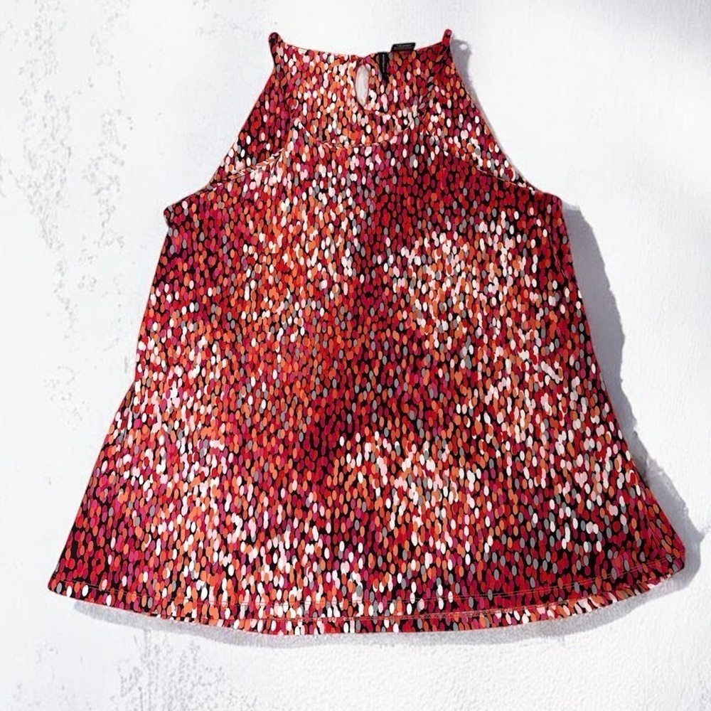 New Directions Multicolor Sleeveless Strappy Blouse Size L